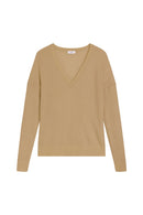 Closed - V Long Sleeve Sweater - Raffia - Woman