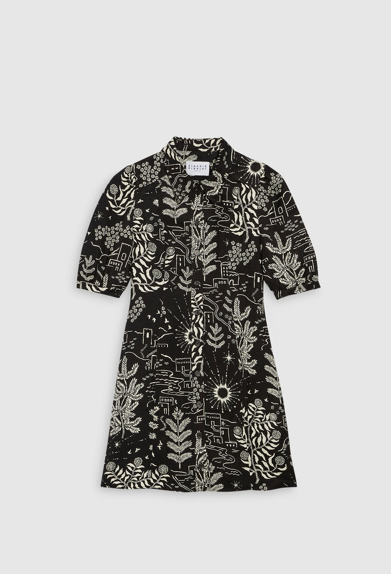 Claudie Pierlot - Vestido Reflet - Print Fonce