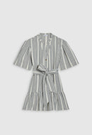 Claudie Pierlot - Robe En Lin Rafaela - Bicolore