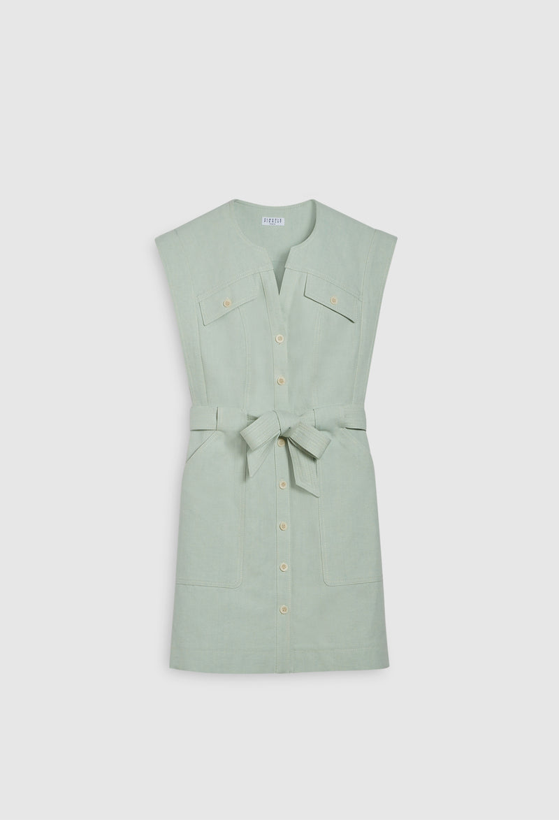 Claudie Pierlot - Vestido Reflexion - Almendra