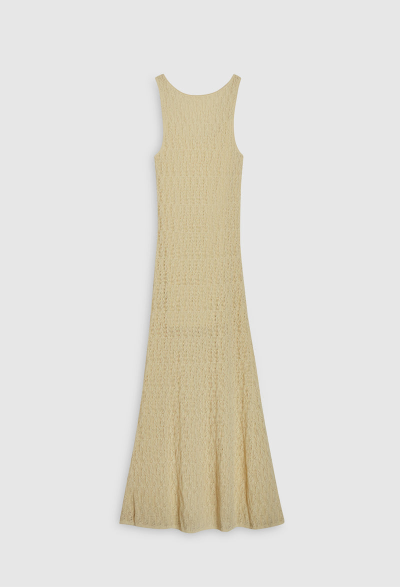 Vestido Monteo Halter - Amarillo Pálido