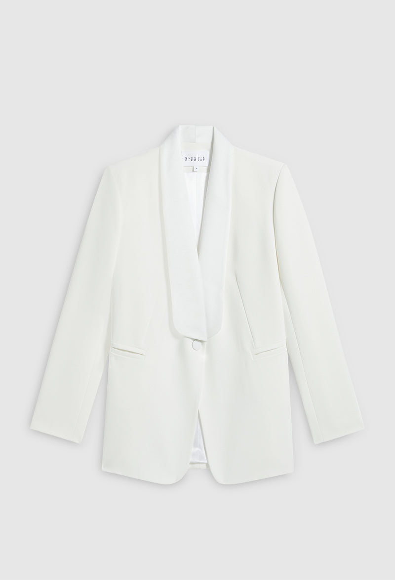 Claudie Pierlot - Vizir Tuxedo Jacket - Ecru