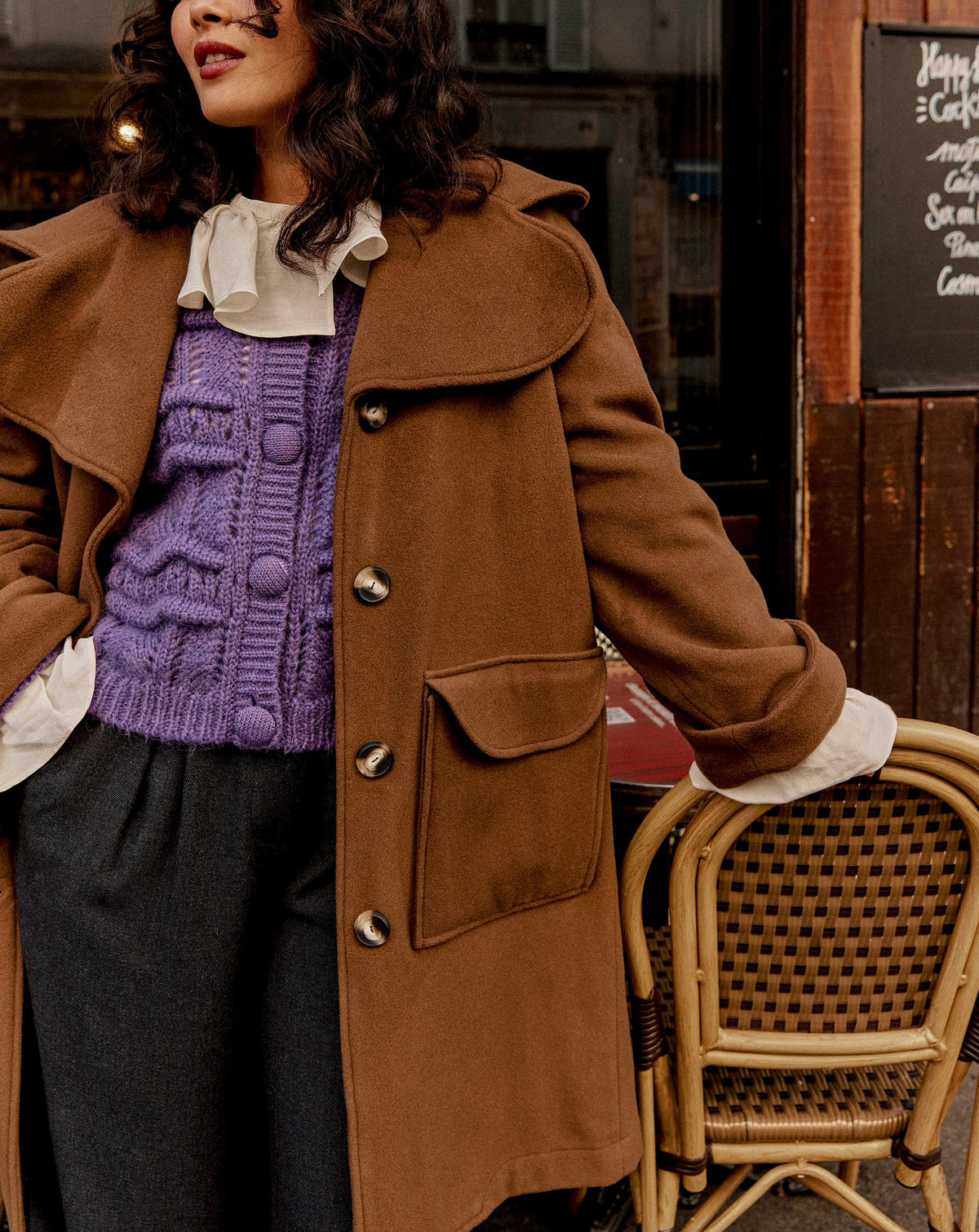 Manteau Ginou - Tabac