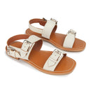 Couleur Pourpre - Sandales Chakma - Blanc