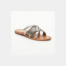 Calank - Mules Kineks - Khaki / Silver