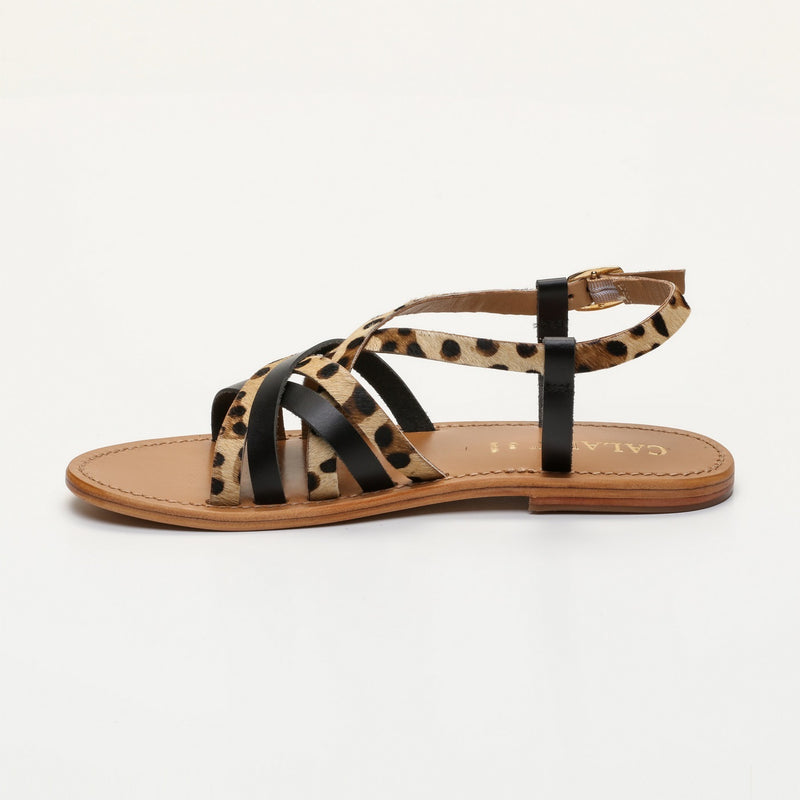 Calank - Sandales Tendances Hester - Black / Leopard