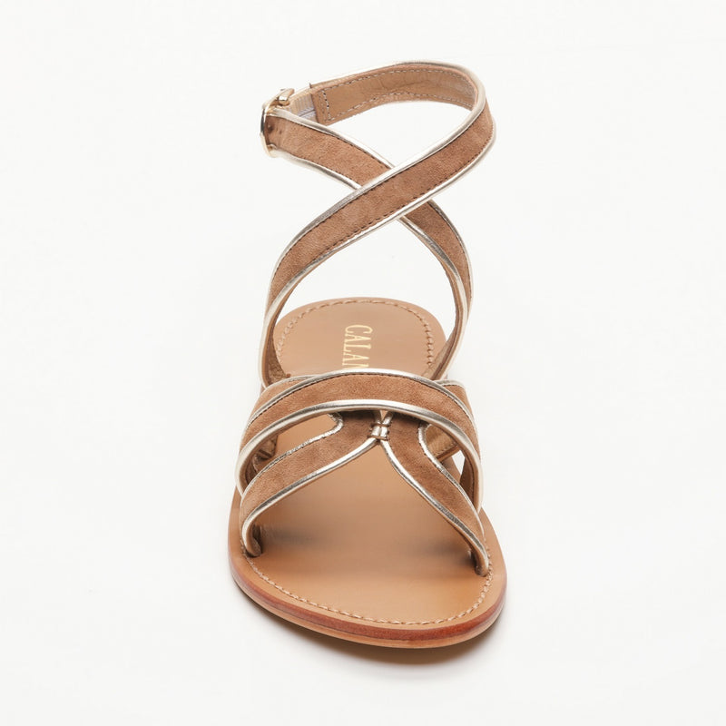 Calank - Sandales Essentielles Kaleena - Tan / Gold
