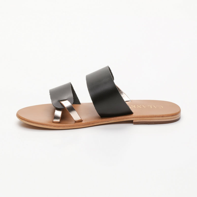 Calank - Mules Laius - Black Et Gold