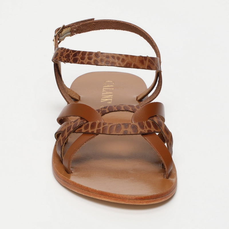 Calank - Sandales Essentielles Quinn - Tan / Tan Croco