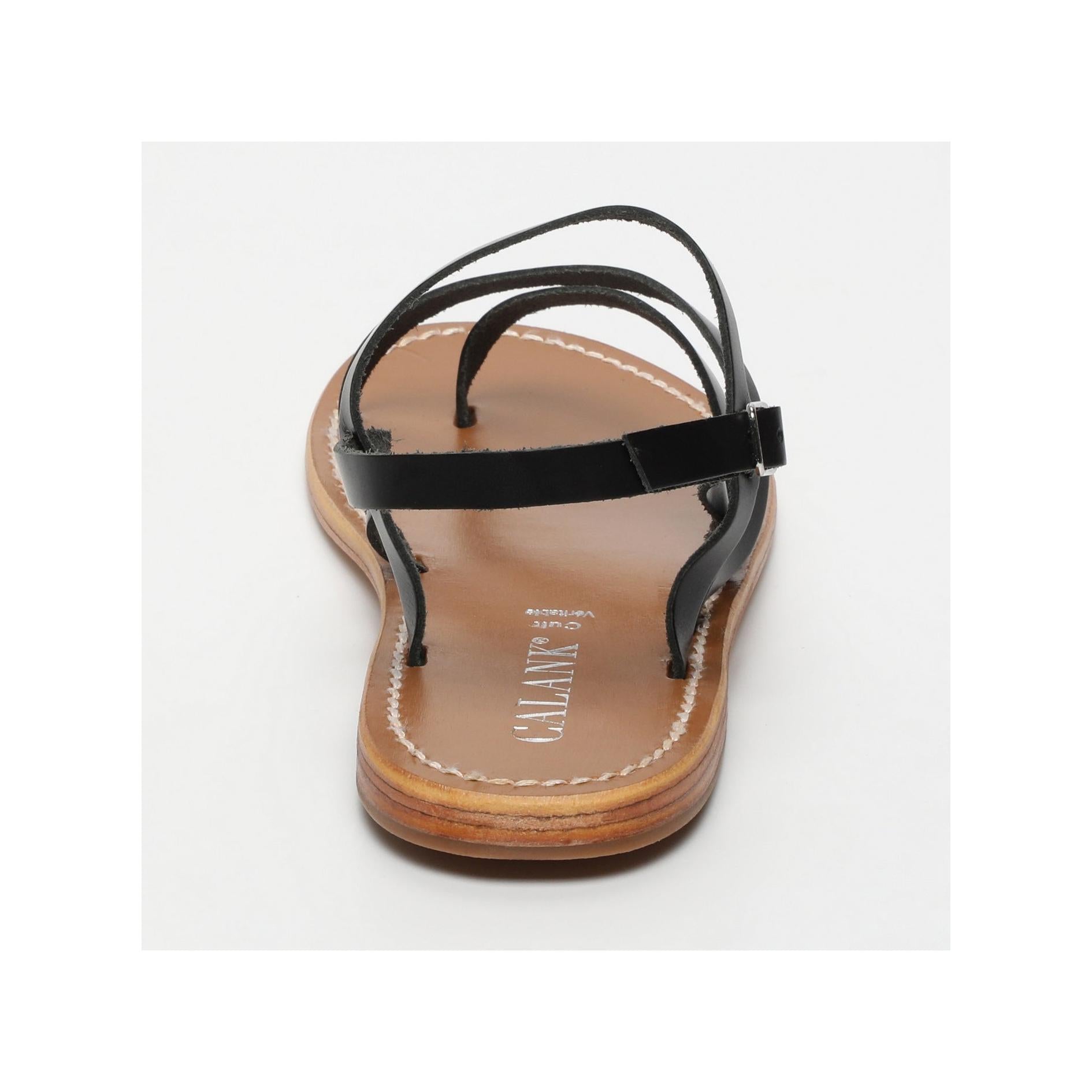 Sandalias Entre Dedos - Cora - Negro