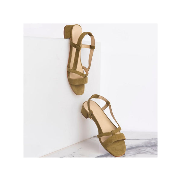Sandalias de Tacón Nia - Oliva