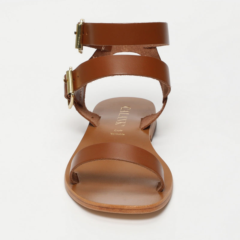 Calank - Sandales Bracelet Cheville Bhavna - Camel