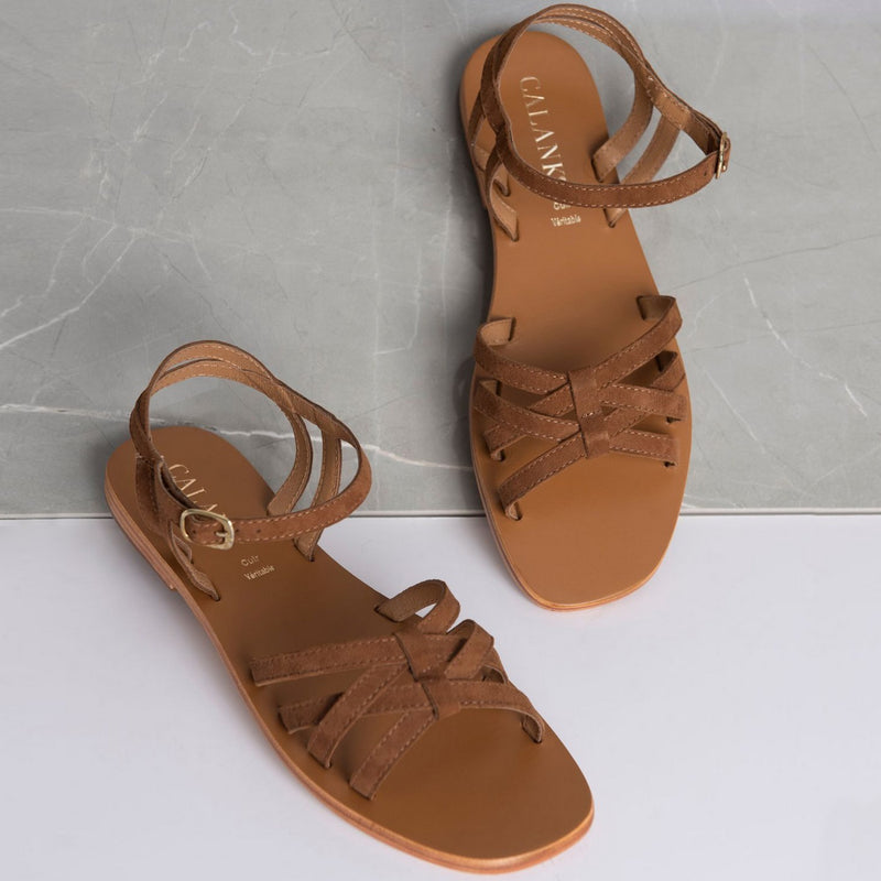 Calank - Sandales Essentielles Bhawana - Camel