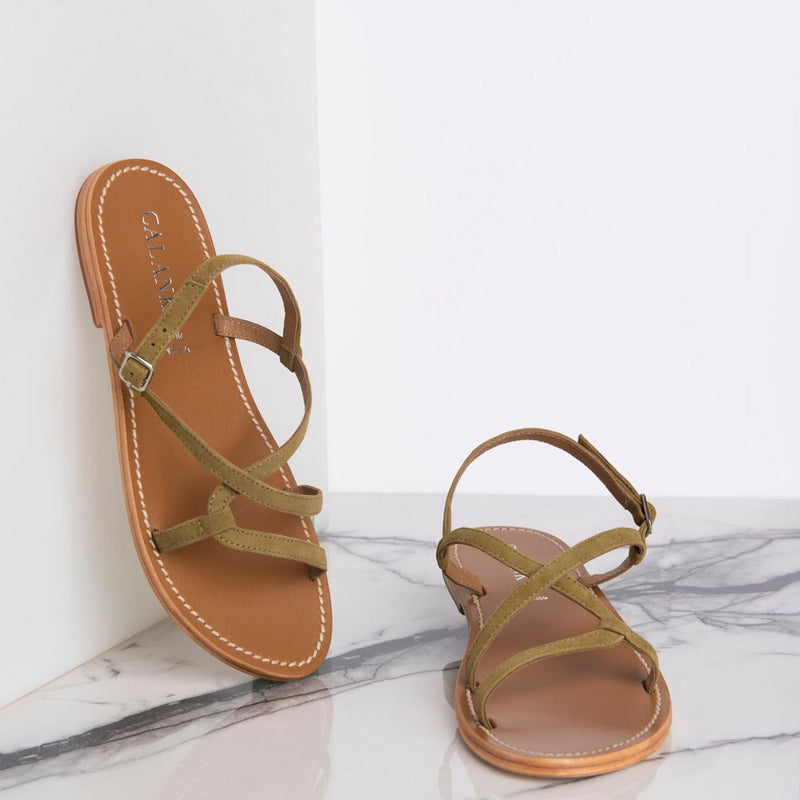 Calank - Sandales Essentielles Aadyasha - Olive