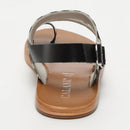 Calank - Sandales Entre-Doigts Aashirya - Black + Zebra