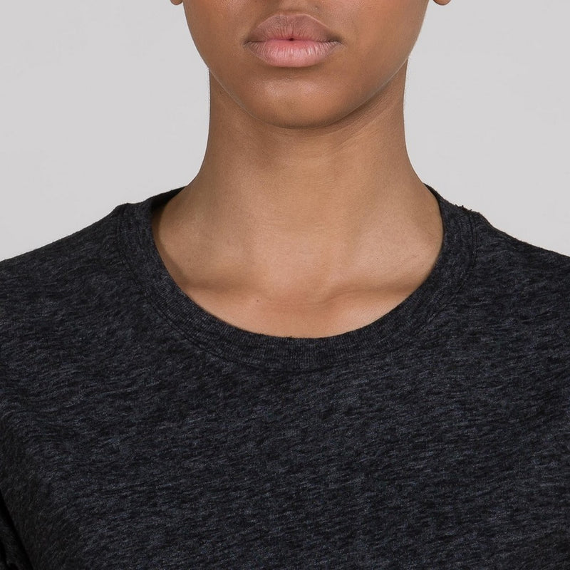 T-Shirt Crop Easy - Black - Femme