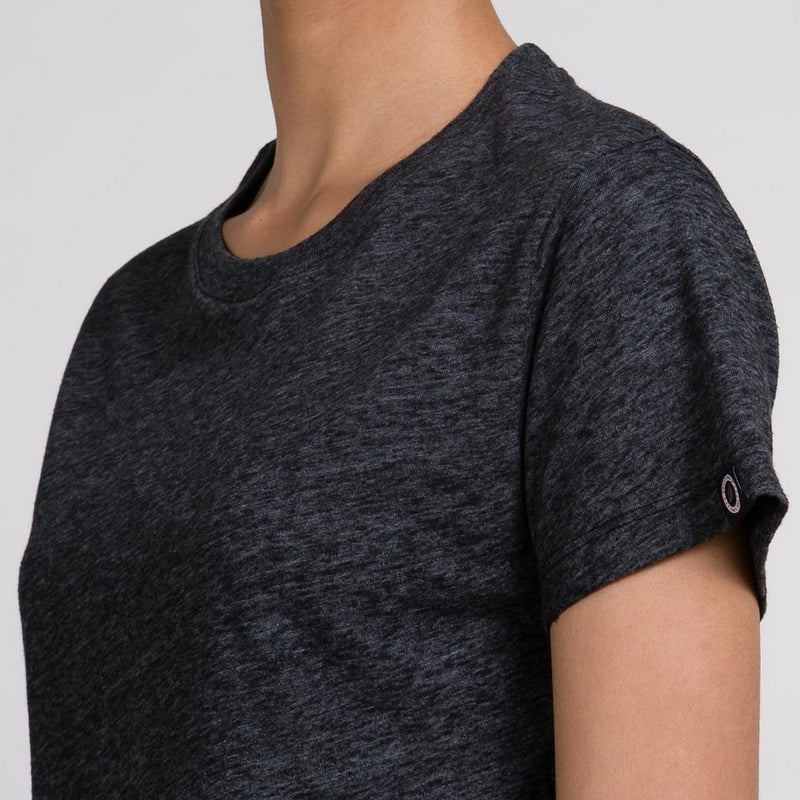T-Shirt Crop Easy - Black - Femme