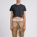 T-Shirt Crop Easy - Black - Femme