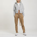 Sweat Crop Zip Up - Grey Marl - Femme