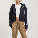 Sweat Crop Zip Up - Navy - Femme