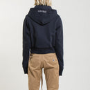 Sweat Crop Zip Up - Navy - Femme