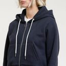 Sweat Crop Zip Up - Navy - Femme