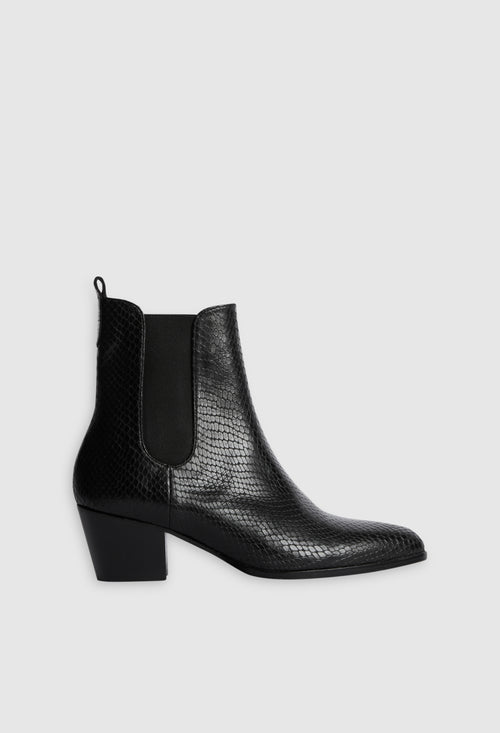 Abbie Boots - Python Black