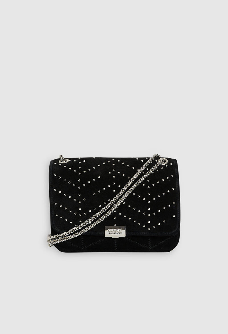 Claudie Pierlot - Angelo Suede Studs bag - Black