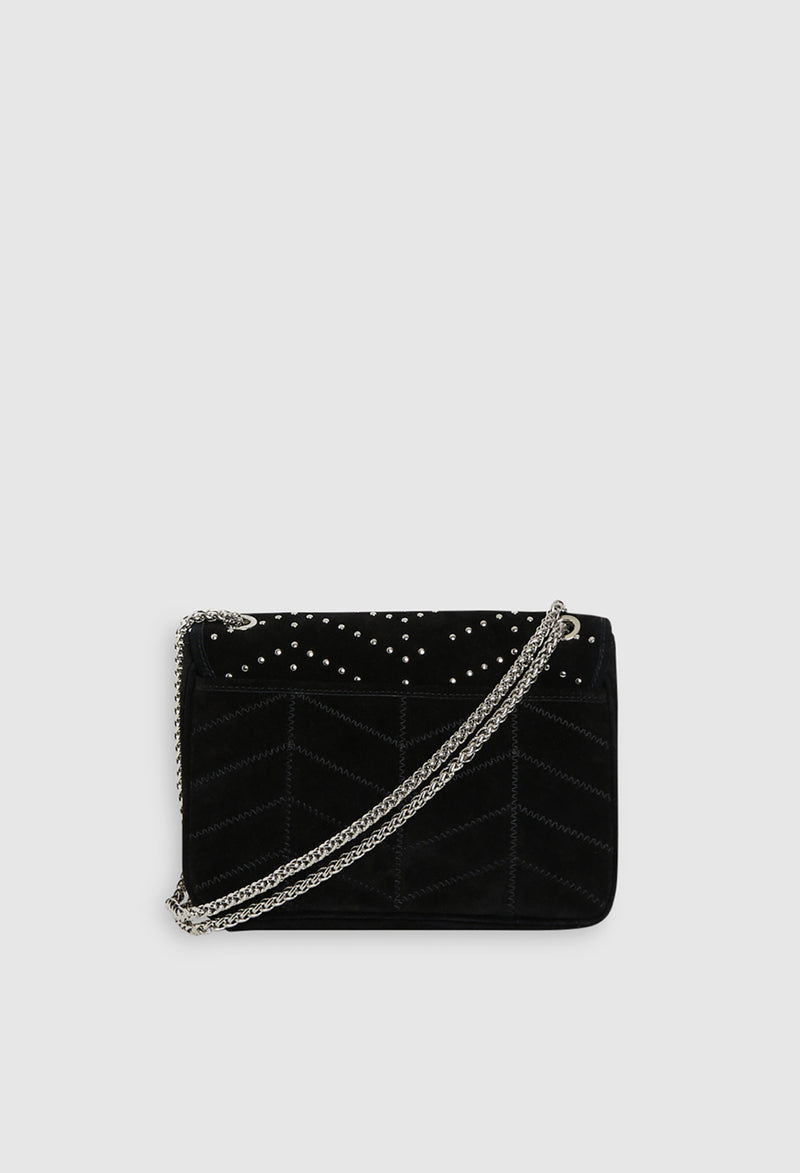 Claudie Pierlot - Angelo Suede Studs bag - Black