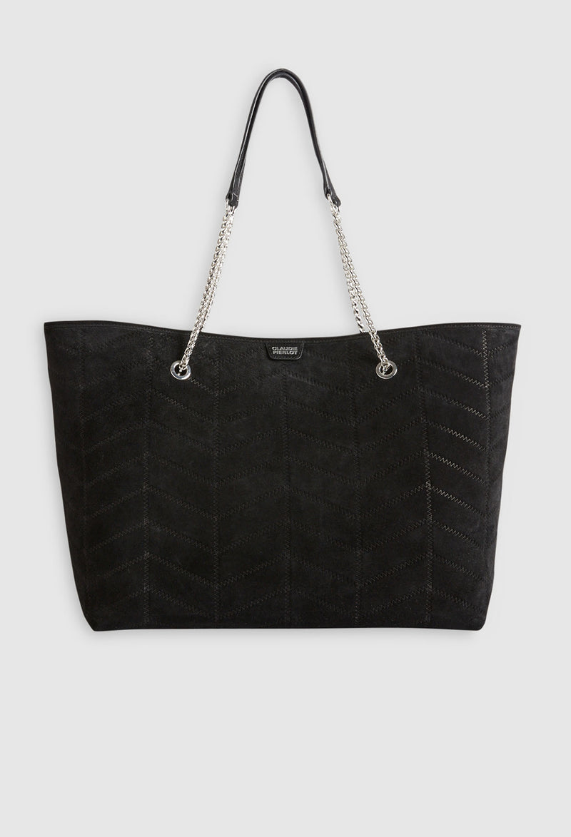 Claudie Pierlot - Bolso de ante Angela Cabas - Negro