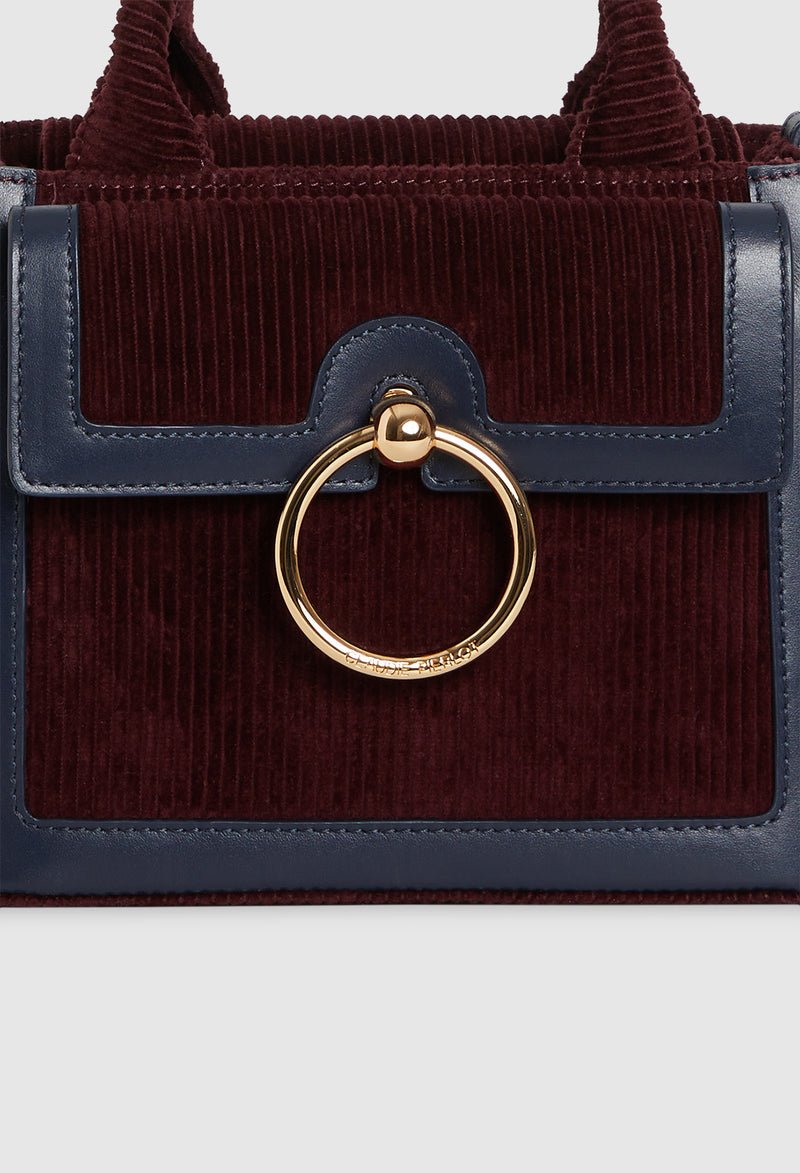 Claudie Pierlot - Bag Anouck Mini Corduroy - Bordeaux