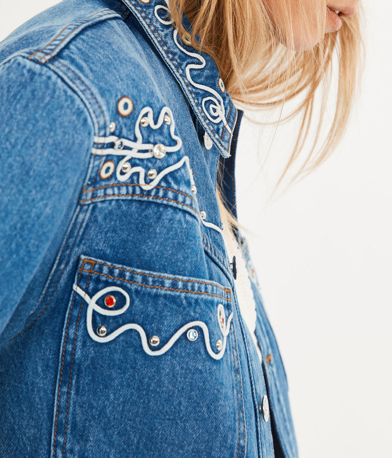 Claudie Pierlot - Blouson En Jean Veylater - Denim