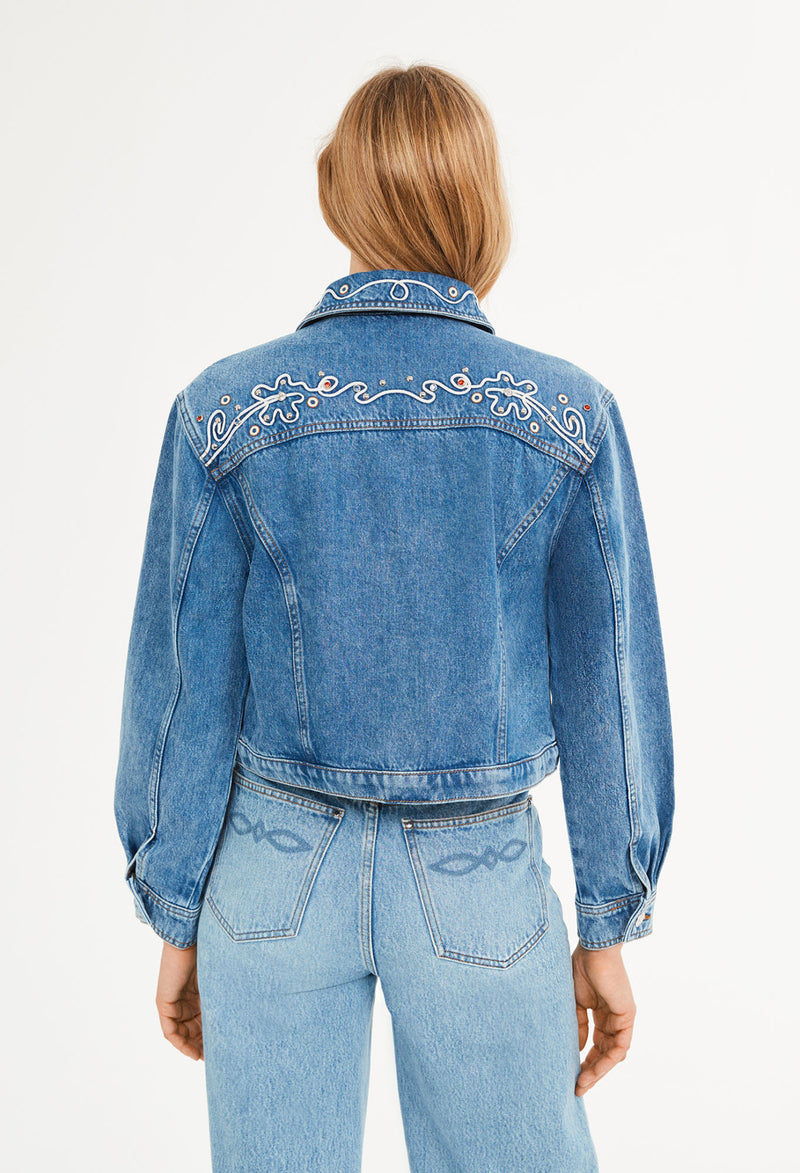 Claudie Pierlot - Chaqueta vaquera Veylater - Denim