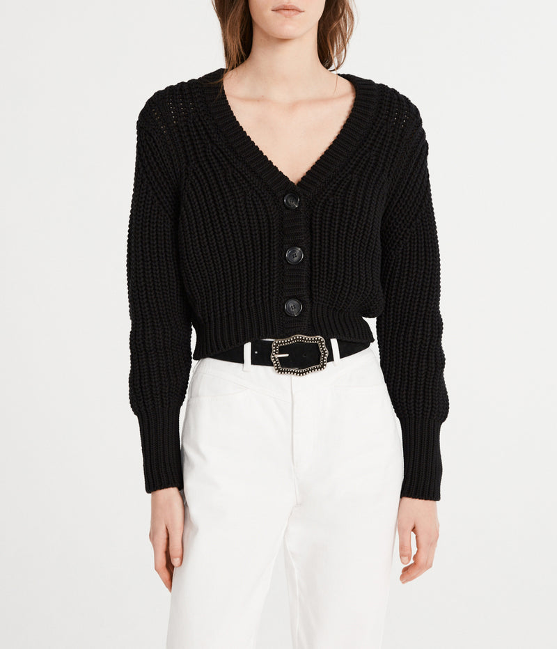 Claudie Pierlot - Cardigan Machine - Noir