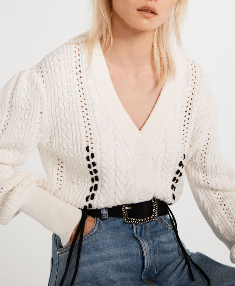 Claudie Pierlot - Maupassant Cardigan - Ecru