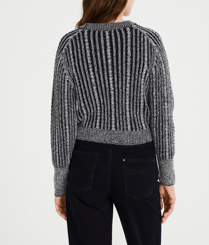 Claudie Pierlot - Cardigan Maille - Bicolore