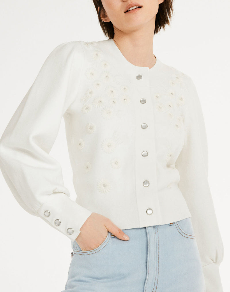 Claudie Pierlot - Mareina Cardigan - Ecru