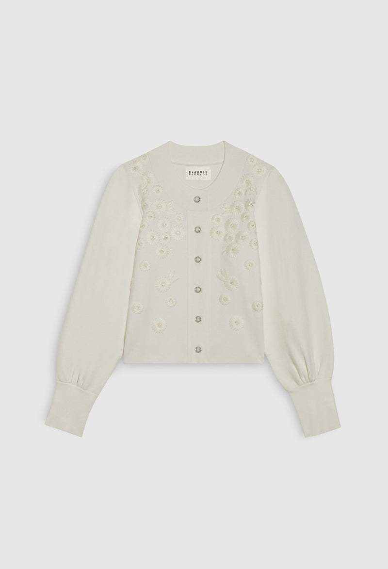 Claudie Pierlot - Cardigan Mareina - Ecru