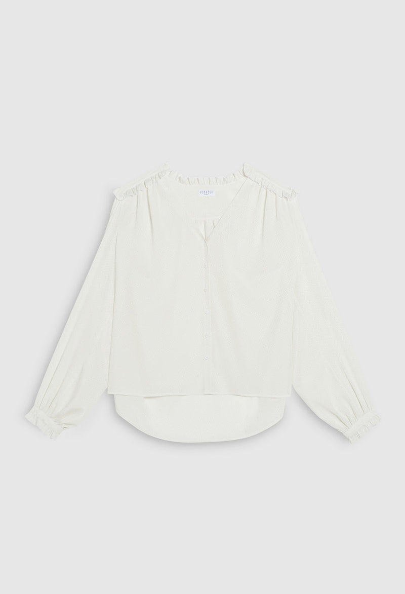 Claudie Pierlot - Camisa Citrus - Marfil