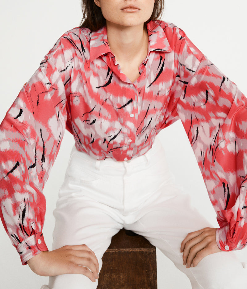 Claudie Pierlot - Camisa Caisa - Print Fonce