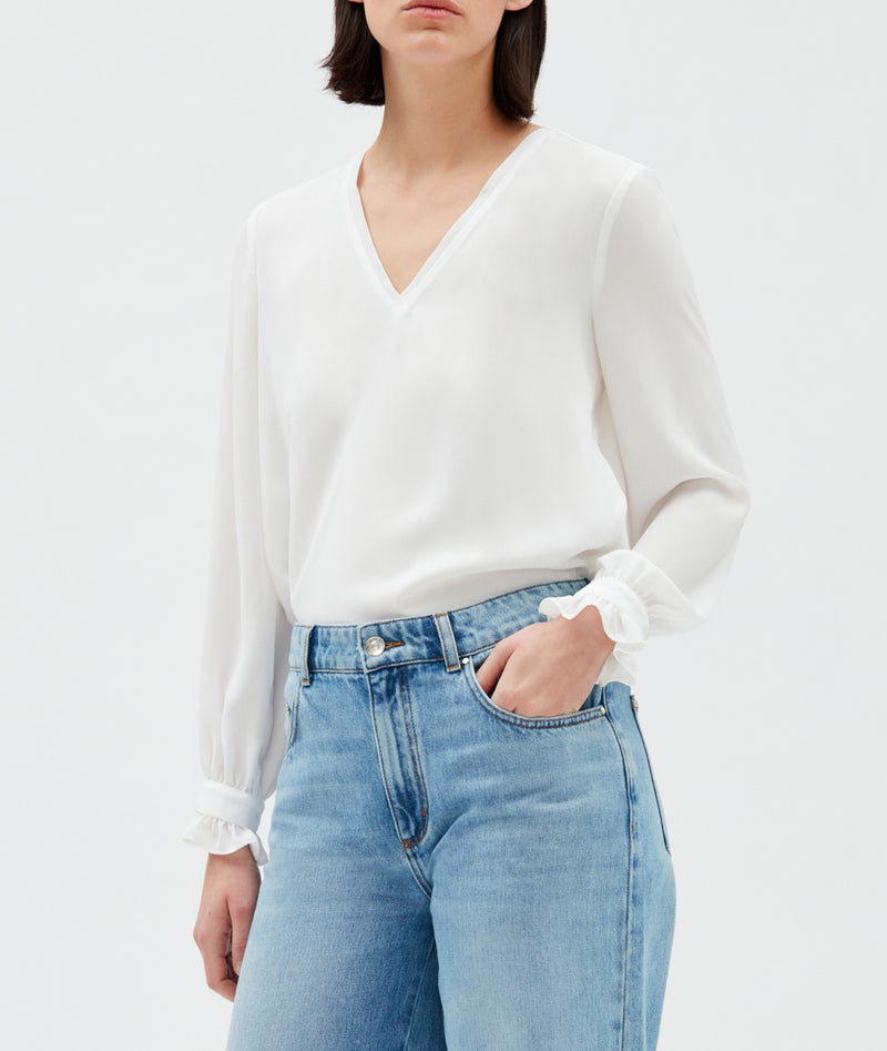 Claudie Pierlot - Blusa Bretzel Bis - Crudo