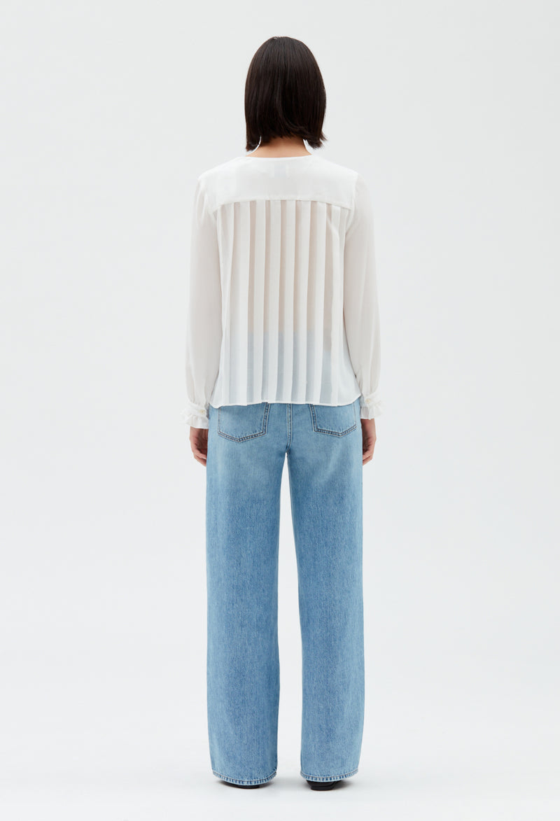 Claudie Pierlot - Blusa Bretzel Bis - Crudo