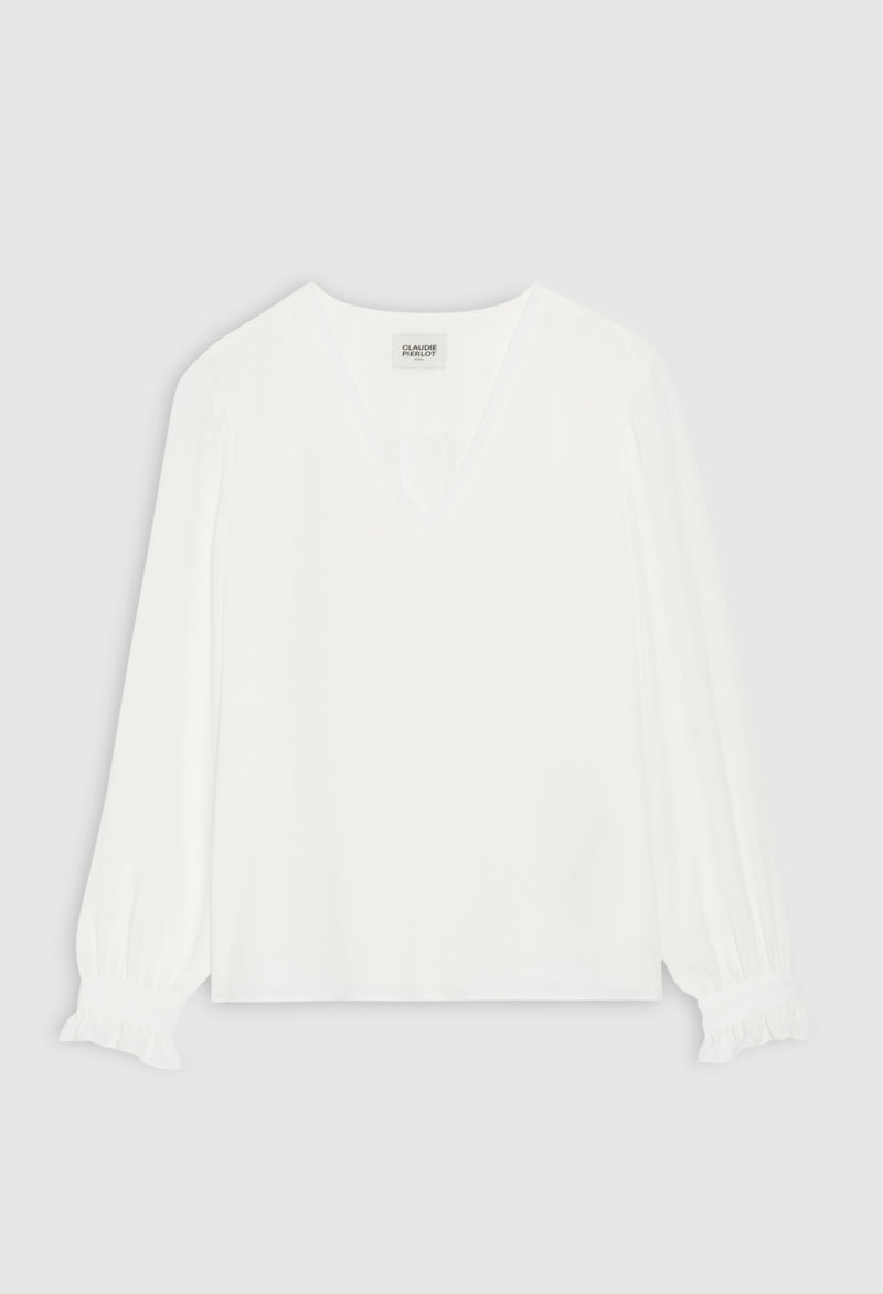 Claudie Pierlot - Blouse Bretzel Bis - Ecru