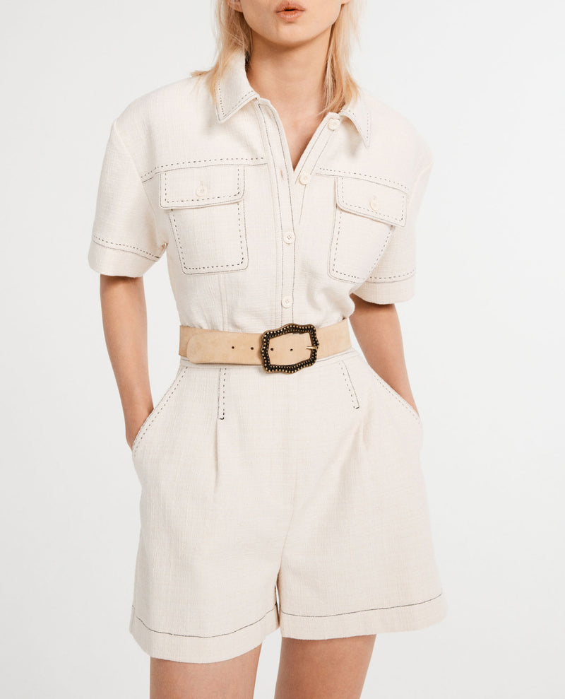 Claudie Pierlot - Jeanne jumpsuit - Ecru