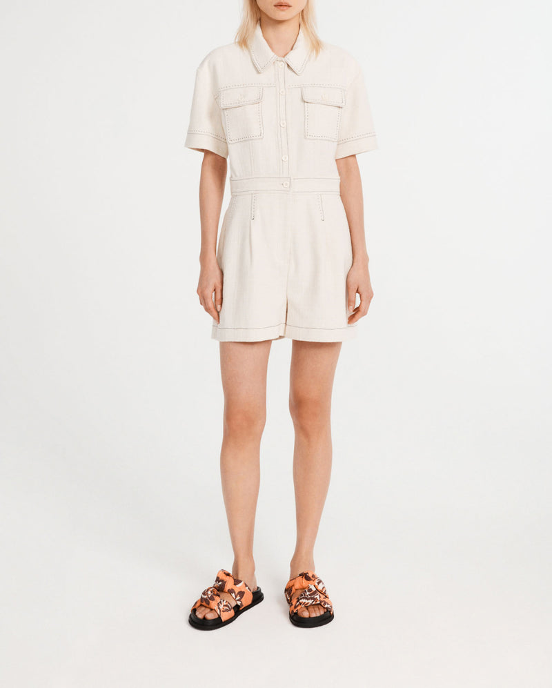 Claudie Pierlot - Jeanne jumpsuit - Ecru