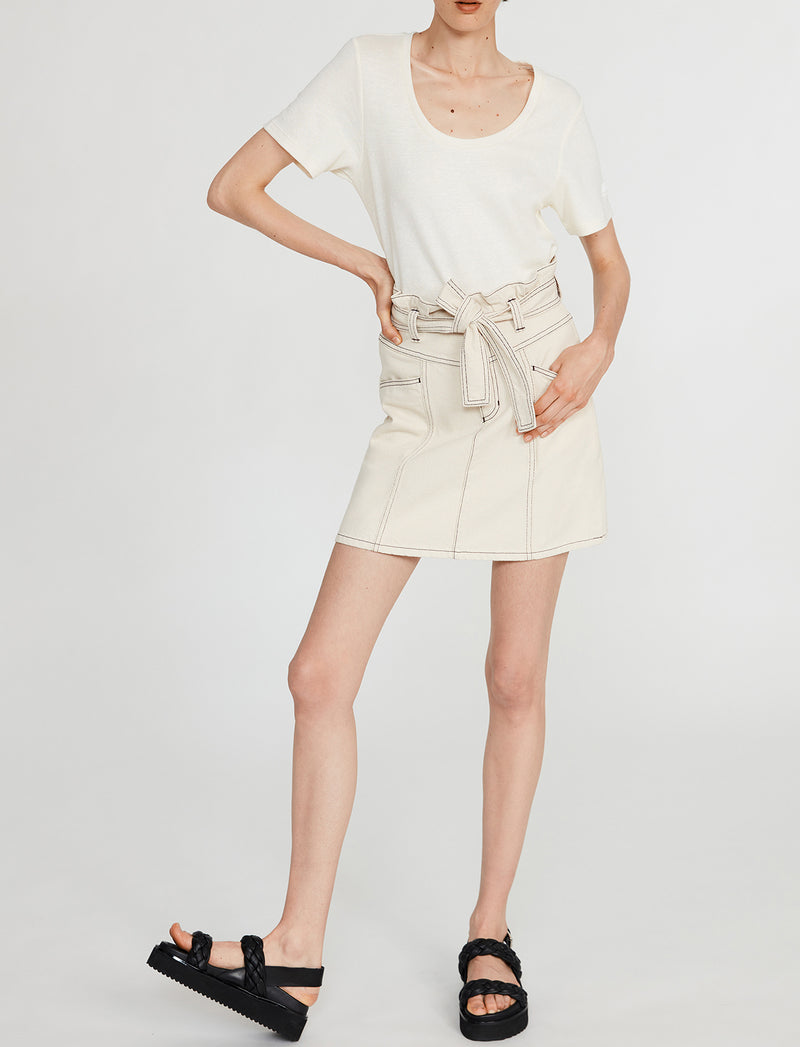 Claudie Pierlot - Siloh skirt - Ivory