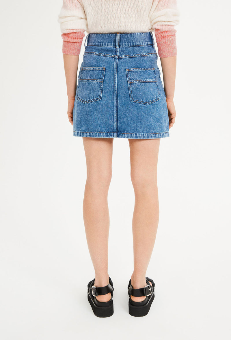 Claudie Pierlot - Falda Surf - Denim