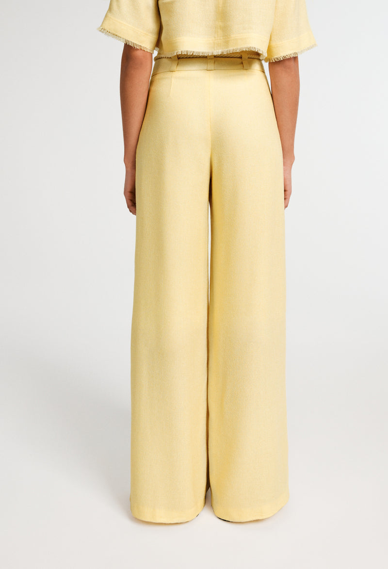 Claudie Pierlot - Pantalon Polie - Jaune Pale