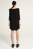 Claudie Pierlot - Vestido Rififi Pois - Negro