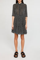 Claudie Pierlot - Randall Vestido Camisero - Negro